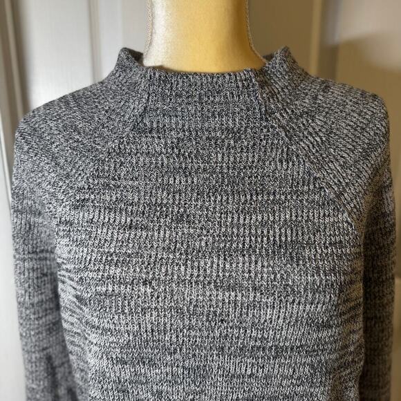 Free People Too Good Ribbed Trim Pullover Sweater in Black Size Small - Picture 2 of 8
